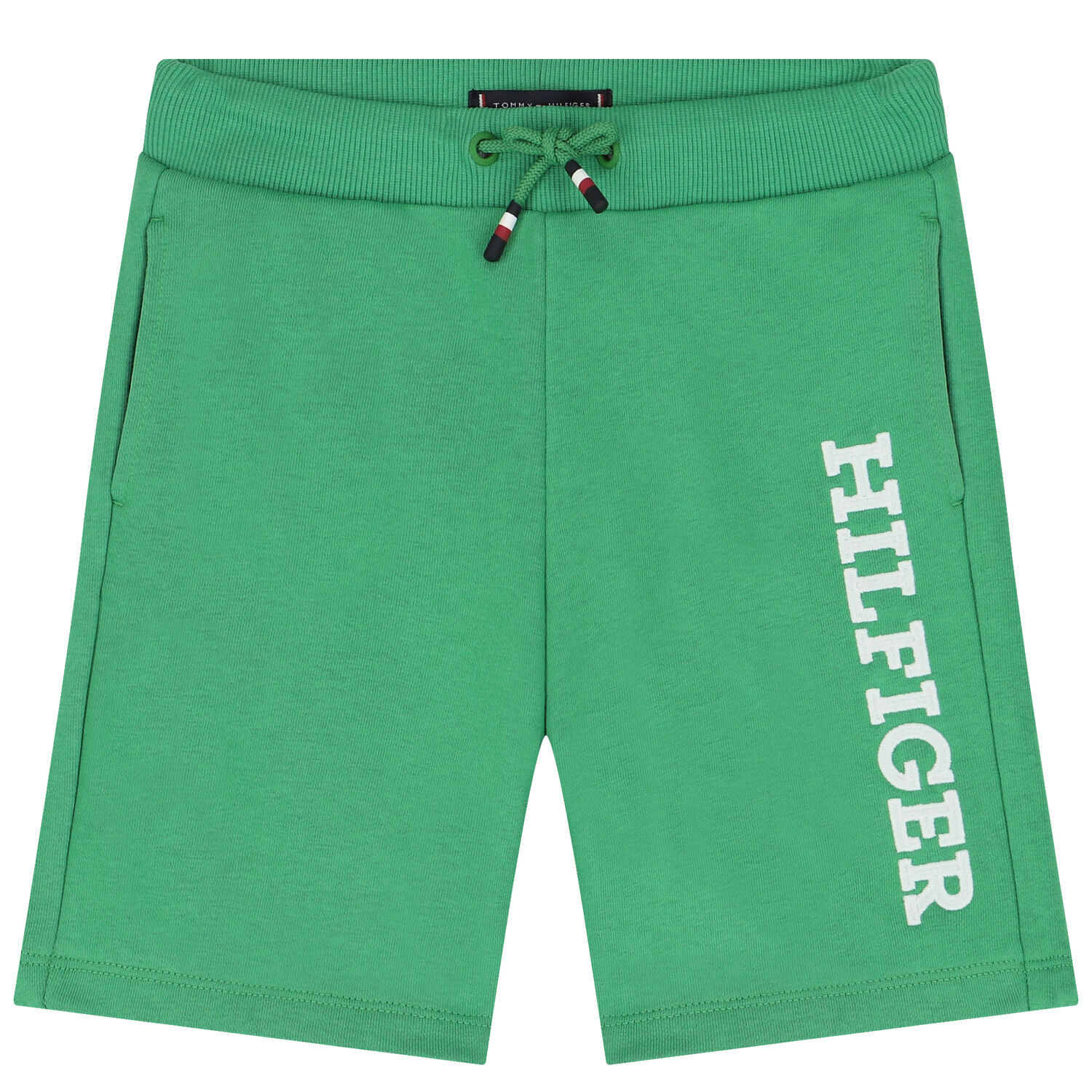 Boys Green Logo Shorts, 3, hi-res