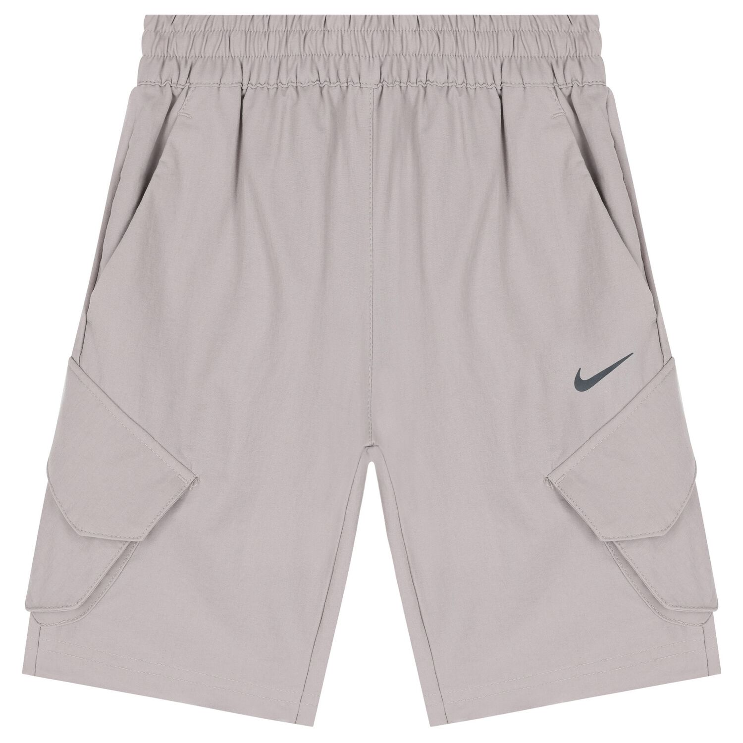 Boys Beige Logo Shorts, 1, hi-res