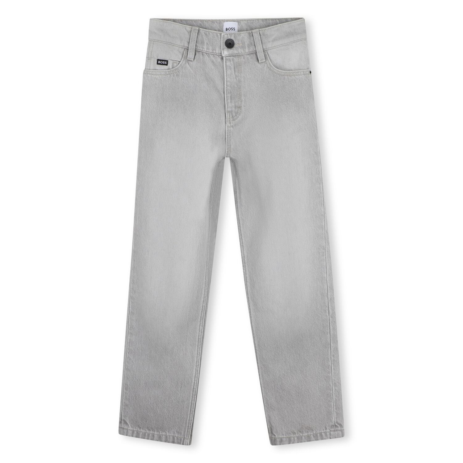 Boys Grey Denim Jeans, 1, hi-res