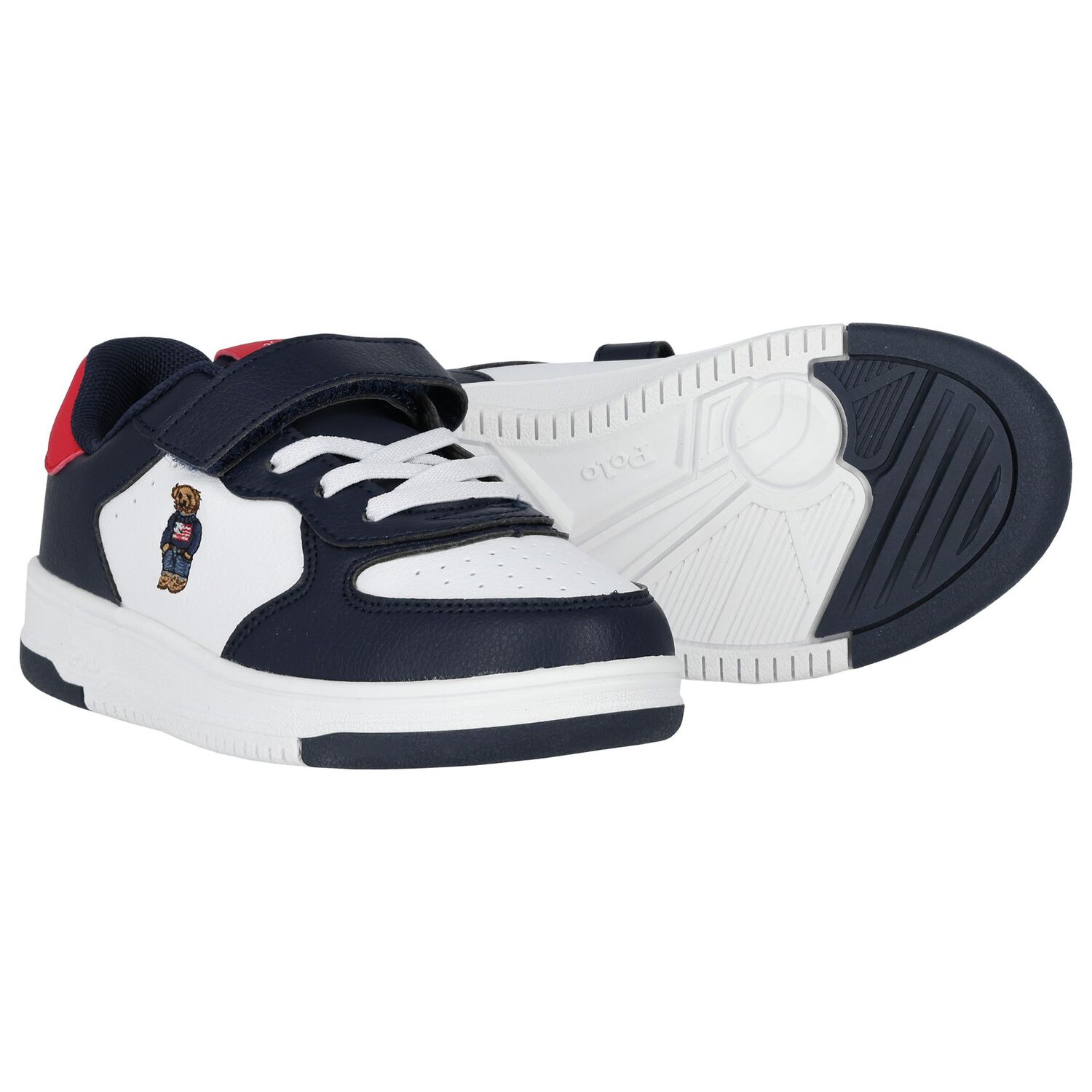 Boys White Logo Trainers, 1, hi-res image number null