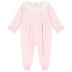 Baby Girls Pink Babygrow, 1, hi-res