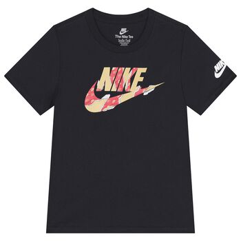 Nike Kids Boys Black Logo T-Shirt, 1 Boys Black Logo T-Shirt