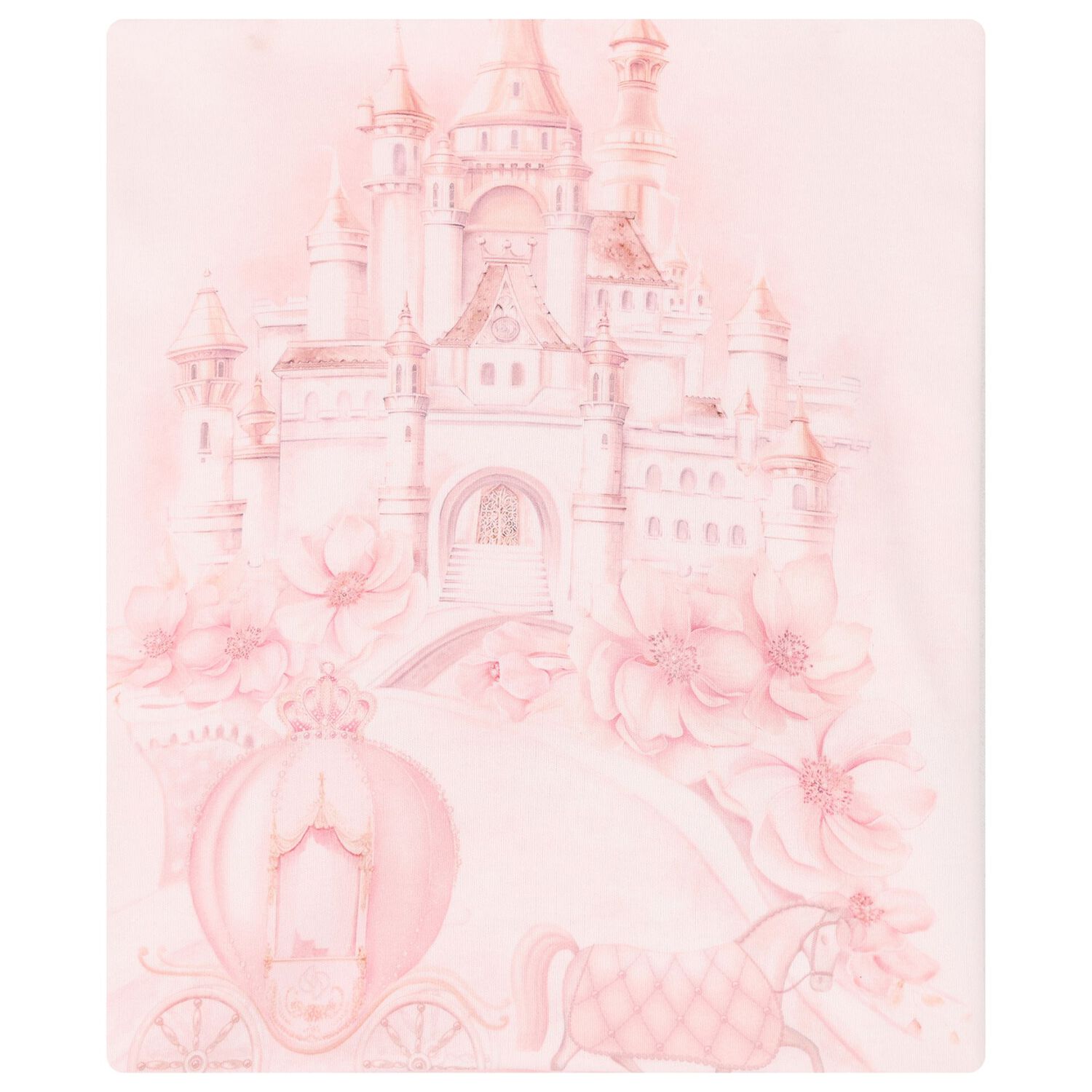 Baby Girls Pink Castle Blanket Set, 1, hi-res