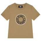 Boys Khaki Logo T-Shirt, 1, hi-res