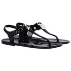 Girls Black Karl & Choupette Sandals, 1, hi-res