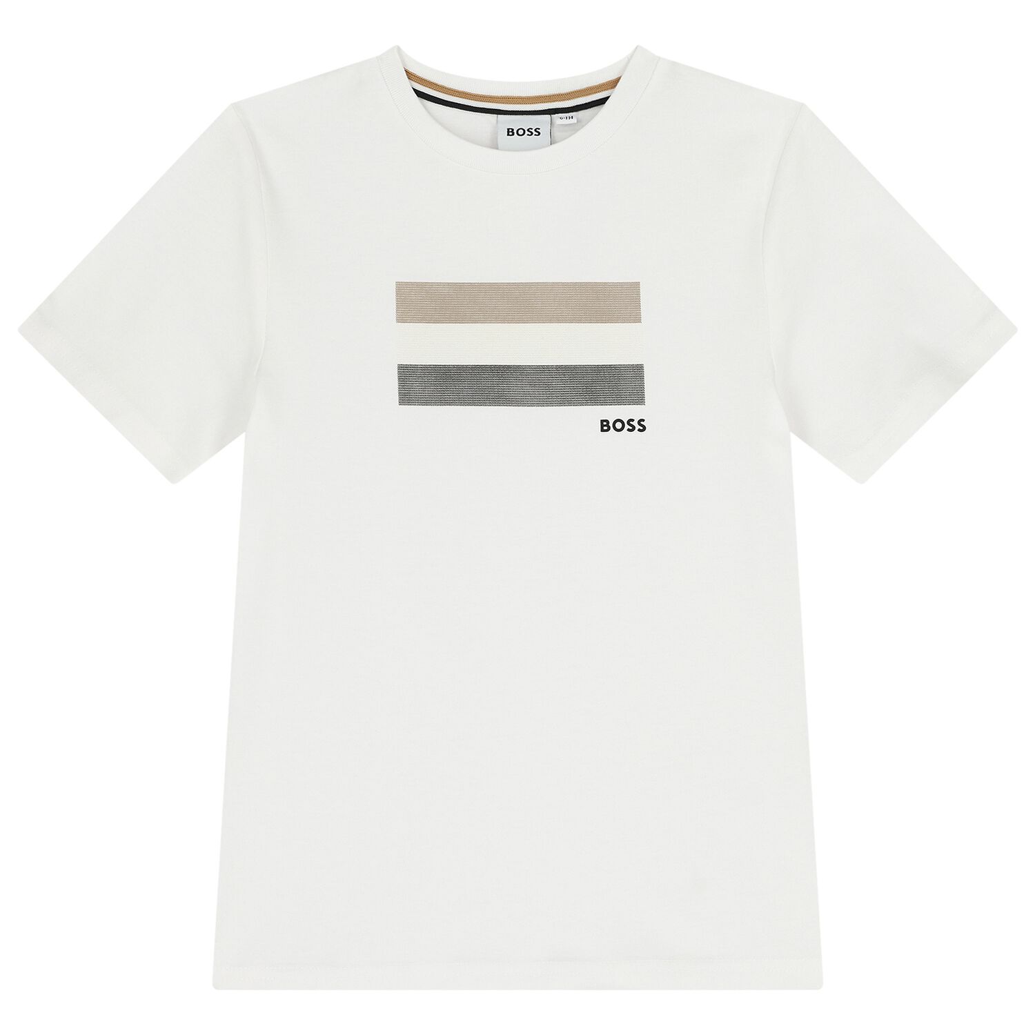 Boys White Logo T-Shirt, 1, hi-res