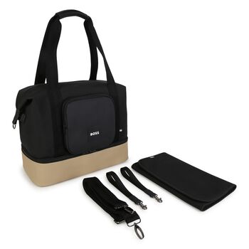 Black & Beige Logo Baby Changing Bag ( 39CM )