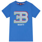 Boys Blue Logo T-Shirt, 3, hi-res