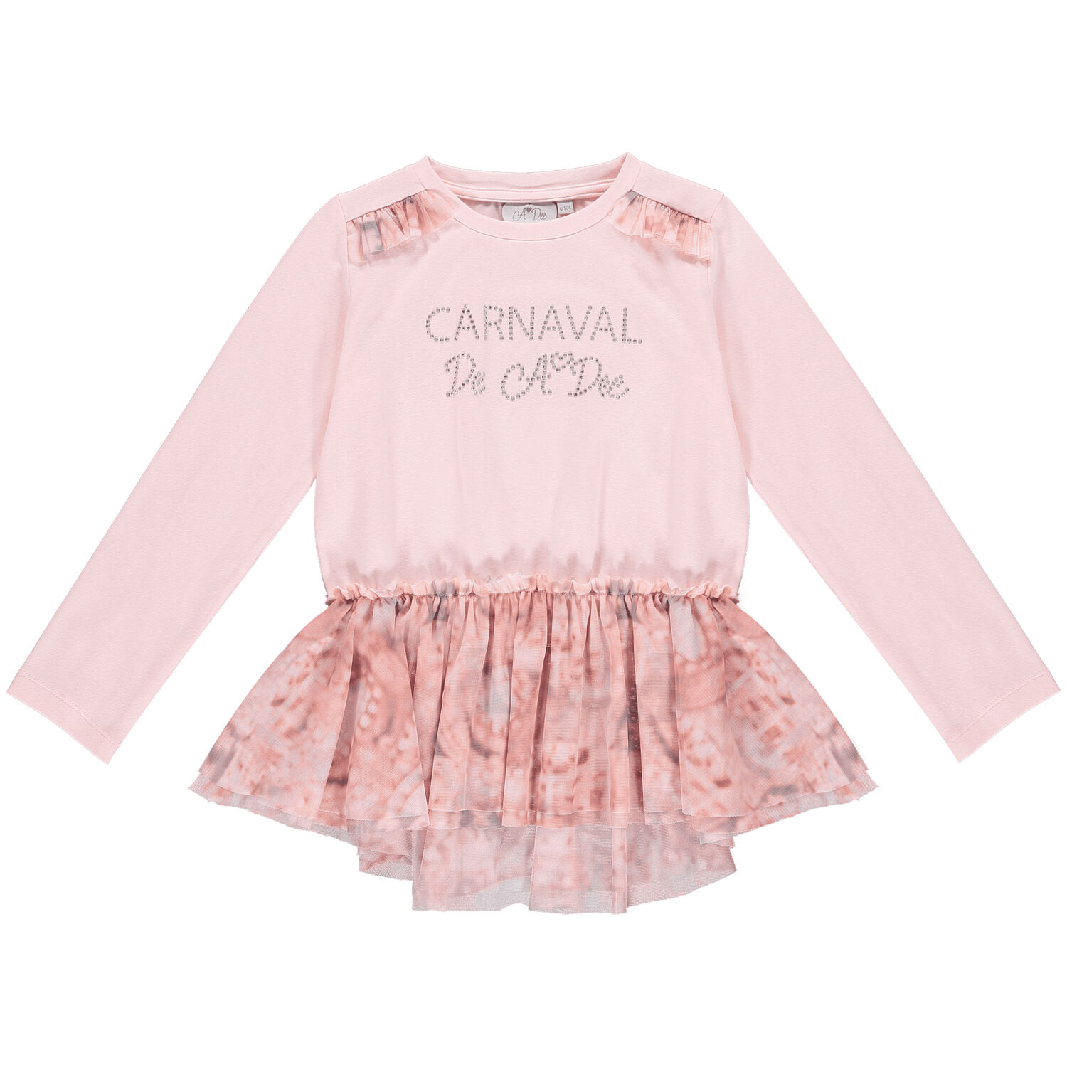 Girls Pink Top & Leggings Set, 1, hi-res