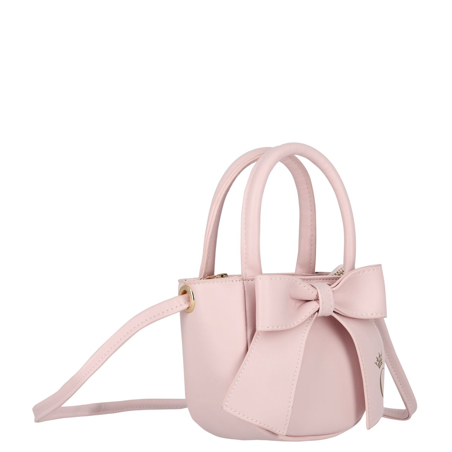 Girls Pink Bow Hand Bag, 1, hi-res