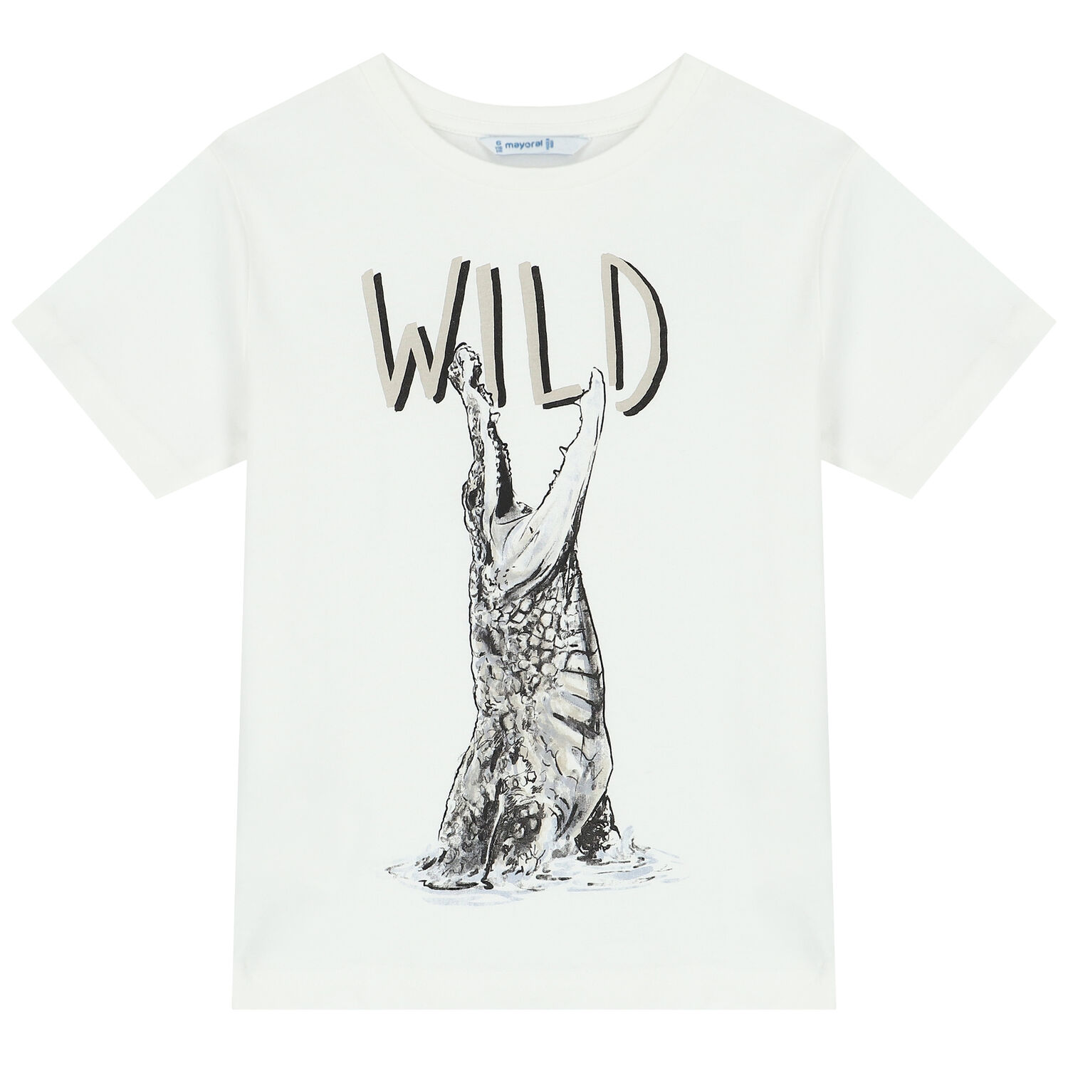 Boys Ivory & Red Crocodile Shorts Set, 3, hi-res