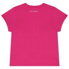 Girls Pink & Gold Logo T-Shirt, 3, hi-res
