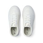 Girls White Chunky Faux Leather Platform Trainers, 1, hi-res