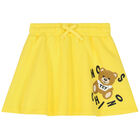 Girls Pink Teddy Logo Skirt Set, 3, hi-res