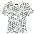 Boys White Logo T-Shirt, 1, hi-res