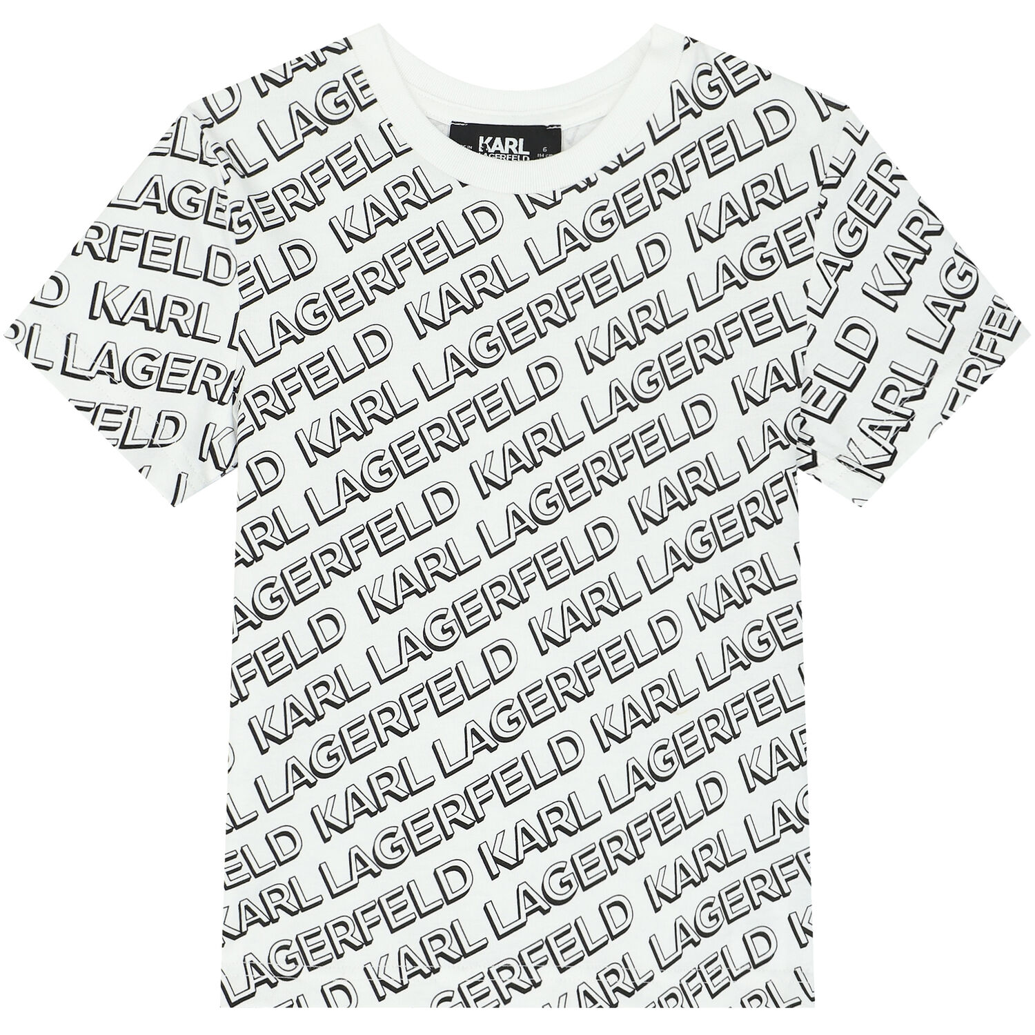 Boys White Logo T-Shirt, 1, hi-res