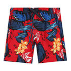 Boys Red Floral Shorts, 1, hi-res