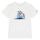 Younger White Sailboat Logo T-Shirt, 1, hi-res