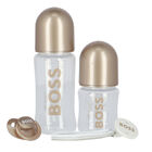 Gold Baby Bottles & Dummy Set, 1, hi-res