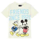 Boys Ivory & Orange Shorts Set, 1, hi-res