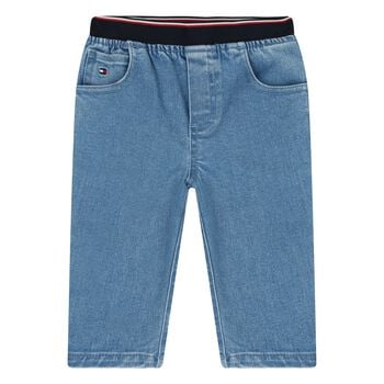 Younger Boys Blue Logo Denim Jeans