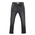 Boys Dark Grey Denim Jeans, 1, hi-res