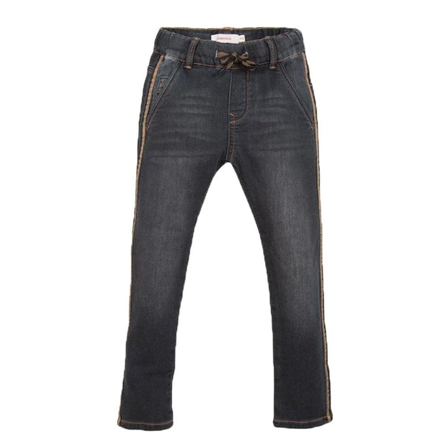 Boys Dark Grey Denim Jeans, 1, hi-res