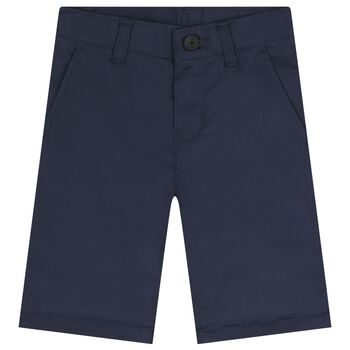 Boys Navy Blue Chino Shorts