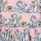 Girls Pink Logo Floral Dress, 1, hi-res