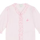 Baby Girls Pink Ruffled Babygrow, 2, hi-res