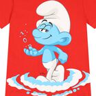 Boys Red Smurfs T-Shirt, 1, hi-res