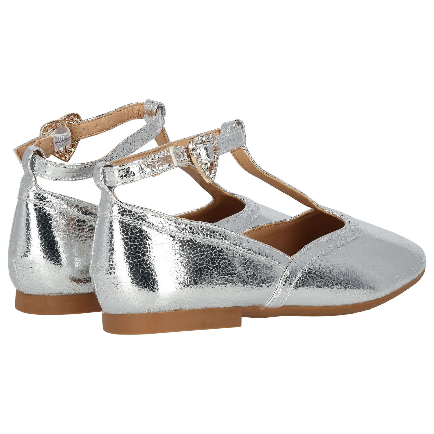 Girls Silver Shoes, 2, hi-res