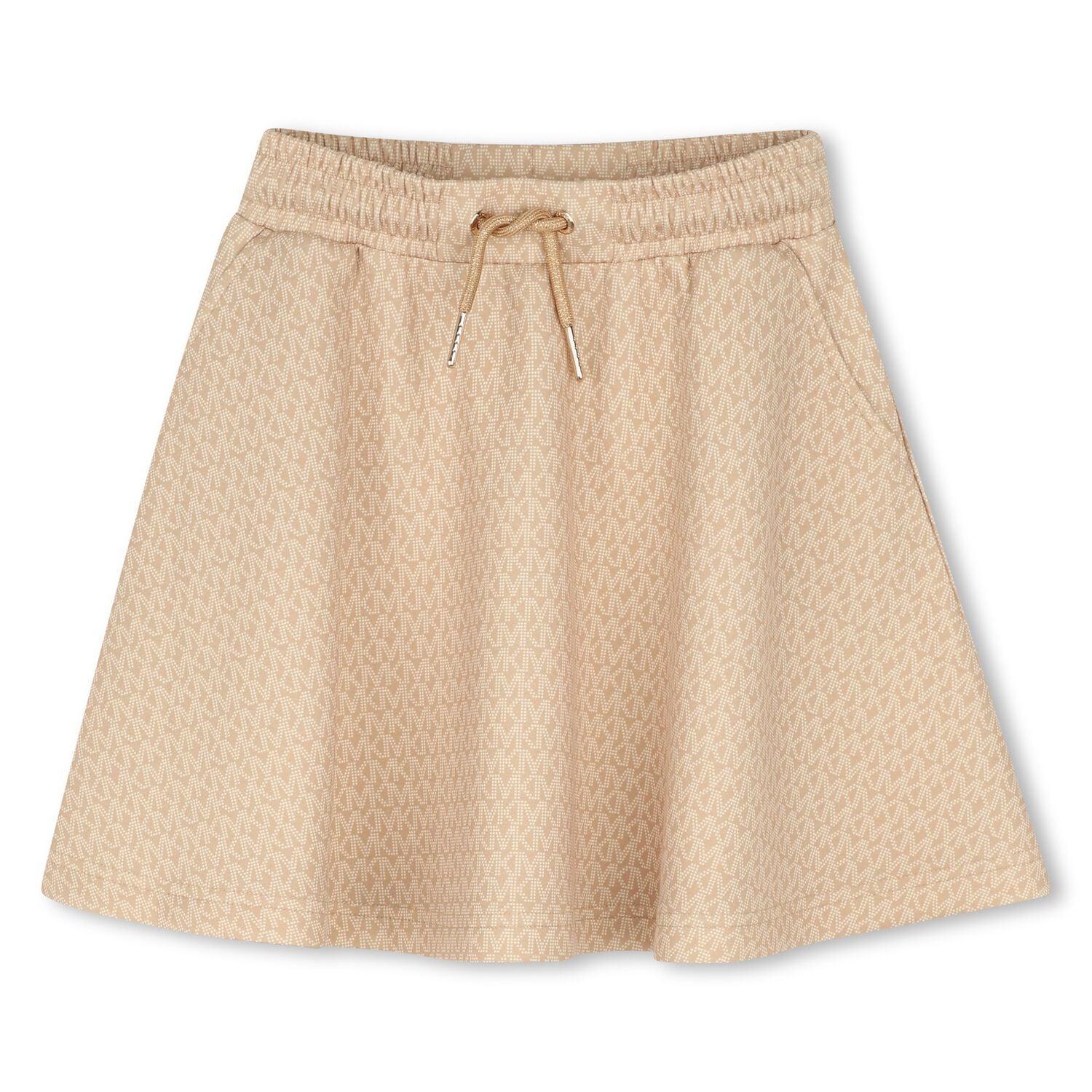 Girls Beige Logo Skirt, 1, hi-res
