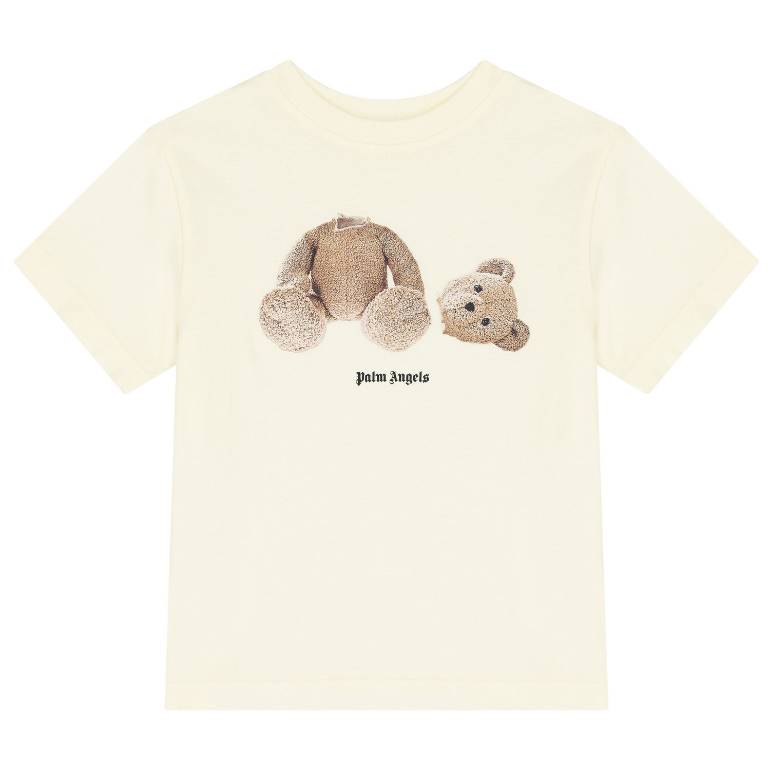 Beige Teddy Bear Logo T-Shirt, 4, hi-res image number null