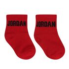 Red, Black & White Jordan Logo Baby Socks ( 6-Pack ), 1, hi-res