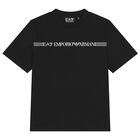 Boys Black Logo T-Shirt, 3, hi-res