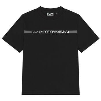 Boys Black Logo T-Shirt