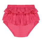 Baby Girls Pink Apple Dress, 1, hi-res