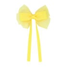 Girls Yellow Bow Hair Clip, 4, hi-res