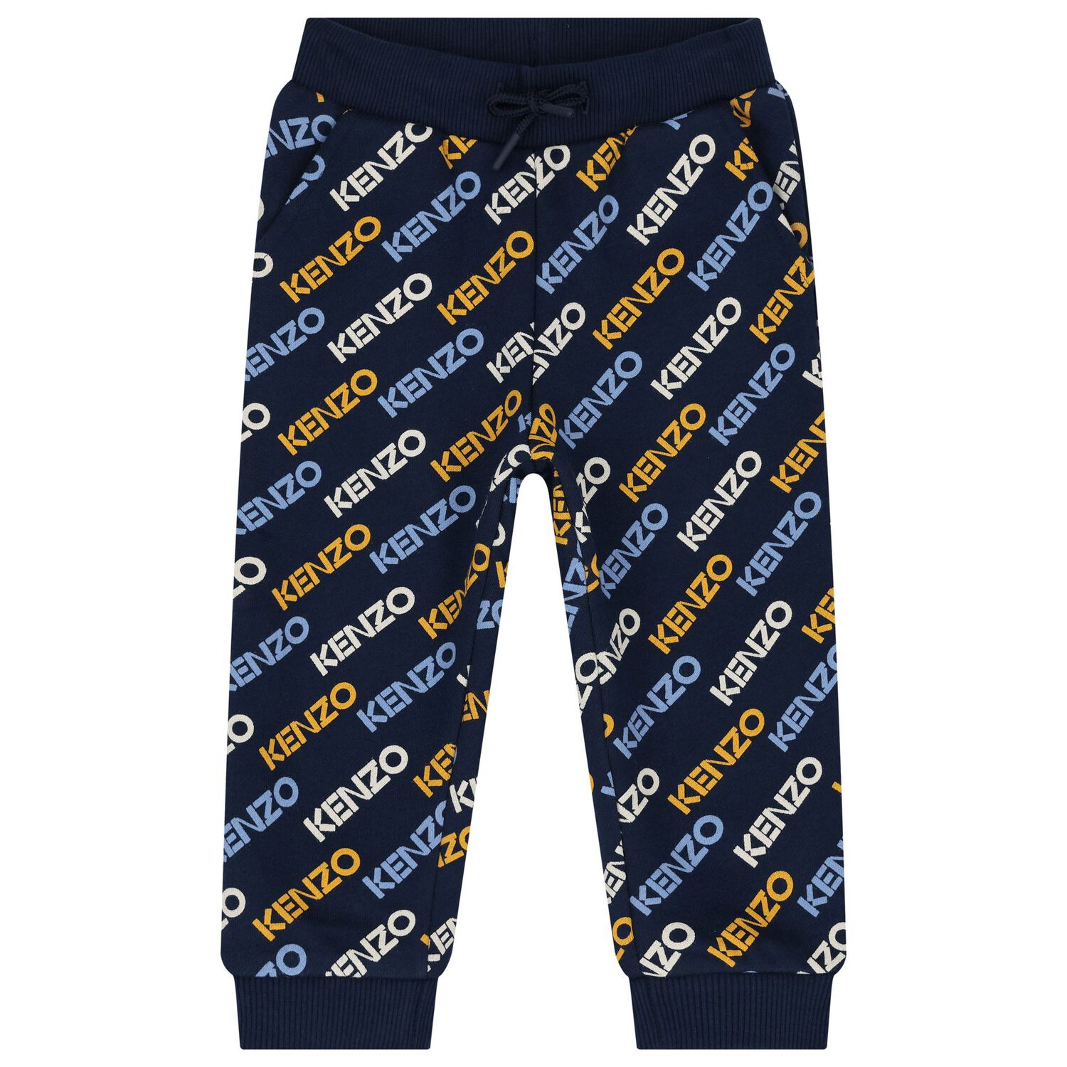 Younger Boys Navy Blue Logo Tracksuit, 1, hi-res image number null