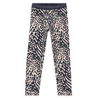 Girls Pink & Black Logo Leggings, 1, hi-res