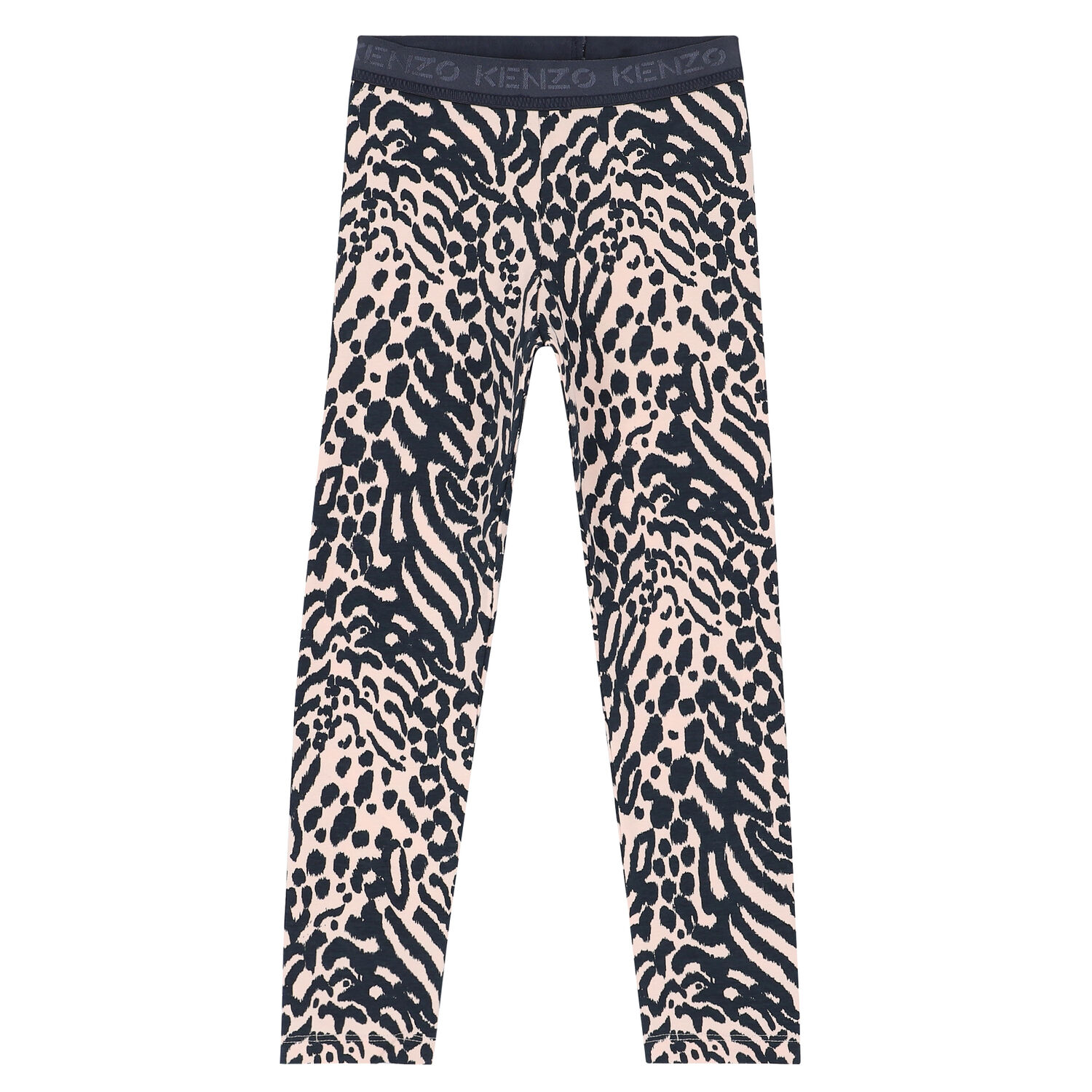 Girls Pink & Black Logo Leggings, 1, hi-res