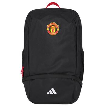 Black & Red Manchester Logo Backpack