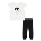 Girls White & Black Choupette Leggings Set, 1, hi-res
