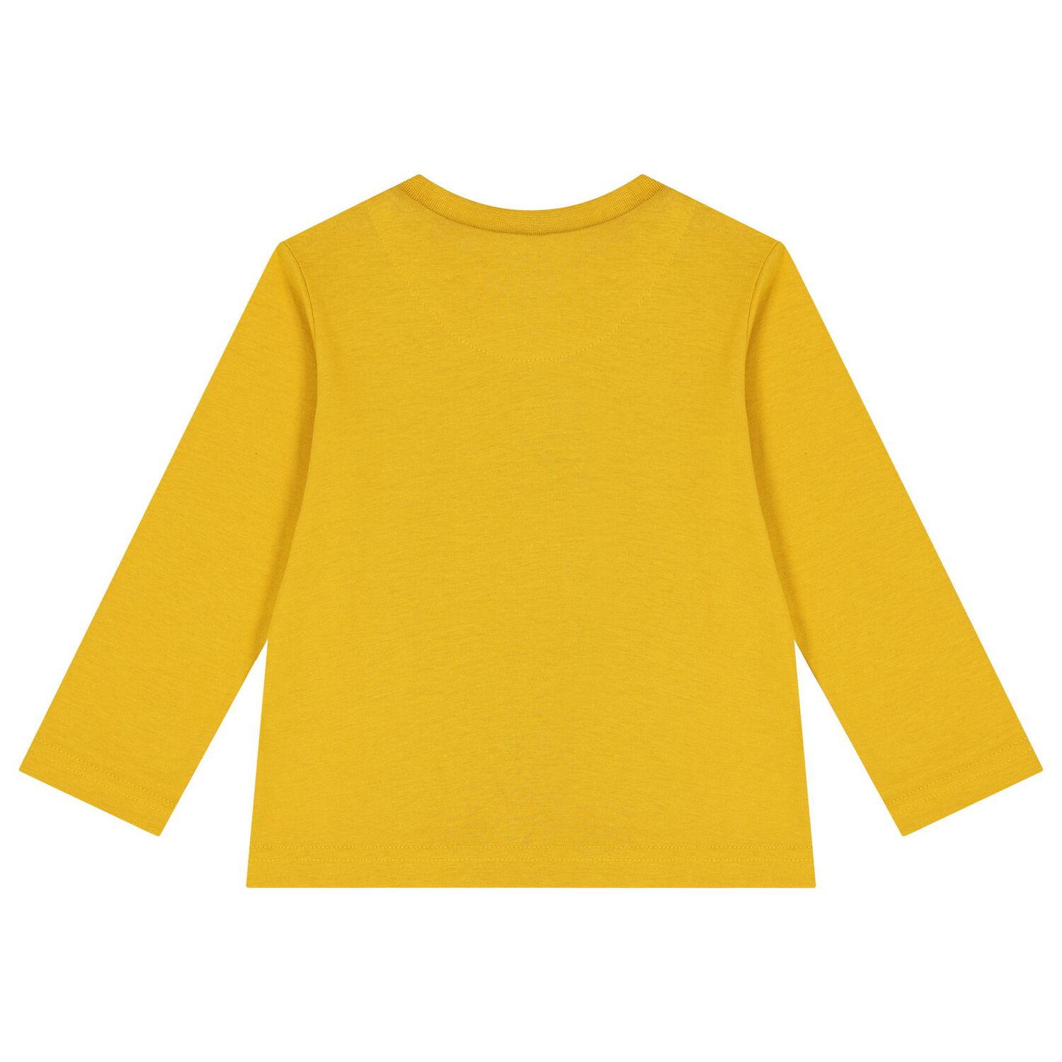 Younger Boys Yellow Robot Long Sleeve Top, 1, hi-res