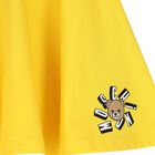 Girls Yellow Teddy Bear Logo Skirt , 2, hi-res