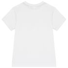Boys White Logo T-Shirt, 1, hi-res