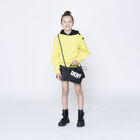 Girls Black Logo Shoulder Bag, 1, hi-res