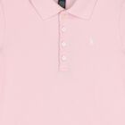 Girls Pink Logo Polo Dress, 1, hi-res