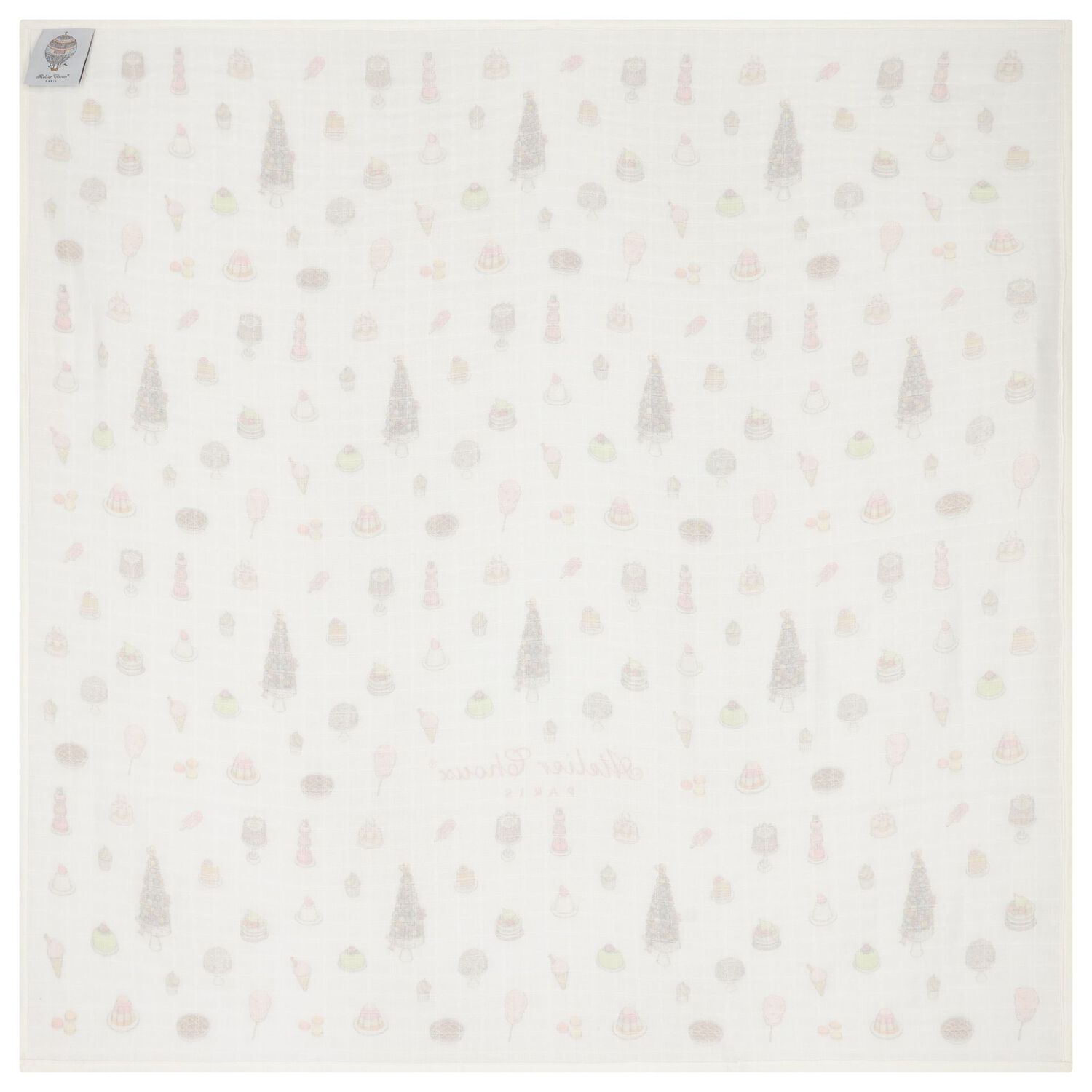 Baby Girls Ivory Sweetie Pie Swaddle Blanket, 1, hi-res image number null